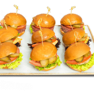 Mini burgery 3 rodzaje – 30 sztuk